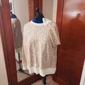 Leopard Print Sweatshirt (XL) Never Worn